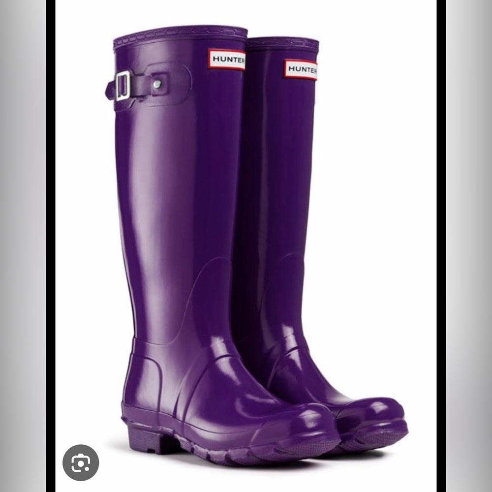 Barely used - purple hunter boots!